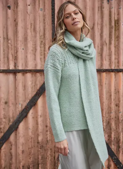 Fisherman Alpaca Scarf
